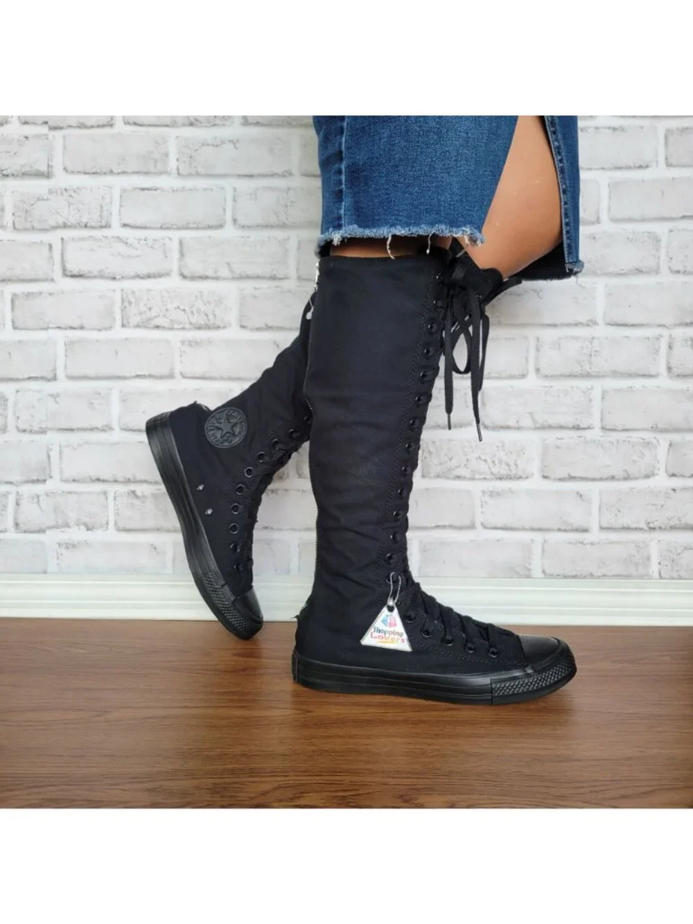 ❤️Converse Chuck Taylor XXHi Sz 11 Women's Knee-high Boots Sneaker Black A12325C
